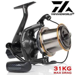VWVIVIDWORLD 탄소 섬유 낚시 릴 스피닝 8000-12000 롱 캐스팅 최대 드래그 31kg 바닷물 바다 연안