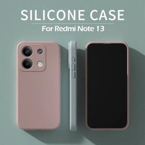 Redmi Note 13 Pro 케이스 Xiaomi Plus 5G 전화 용 액체 실리콘 소프트 커버