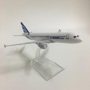 제이슨 투투 16cm 한국 부산 항공 에어 버스 A320 비행기 모델 항공기 다이 캐스트 금속 1/400 스케일