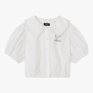 셀덴크롭 퍼프 블라우스 EDBW24404