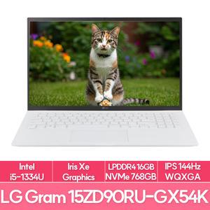 LG전자 그램15 15ZD90RU-GX54K 13세대 인텔 i5 램16G NVMe256G+512G추가 사무용 대학생 노트북 추천 EU