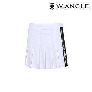[와이드앵글] WWM23Q19W2 CO 사이드 배색 플리츠 큐롯 L (White)