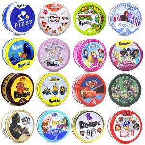Spot It Dobble Juego 카드 미라지 스튜디오 디즈니 100주년 기념 PAW 순찰 픽사 공주 카드 파티 보드 게임 어린이 선물