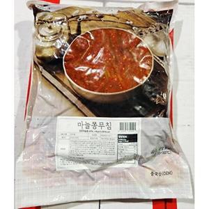 [오티마트]양념마늘쫑 무침 반찬단지 냉장 4Kg 3개