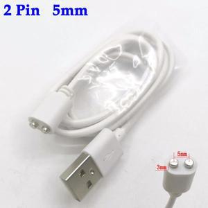 2핀 마그네틱 충전 케이블 중앙 간격 5mm 자석 흡입 USB 전원 충전기 미용 기기 스마트