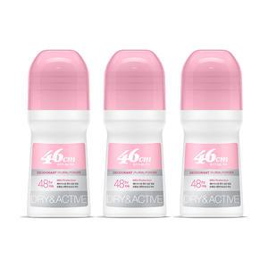 온더바디 46cm 롤온 데오드란트 플로럴 파우더향 75ml, 3개