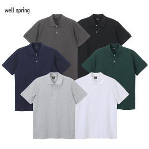 2025 여름 남자 코튼 PK 반팔 카라티 카라넥 티셔츠 남여공용 빅사이즈 S~3XL WS