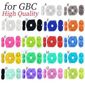 여러 색상 고 버튼 전도성 고무 패드 호환 Color GBC 용 교체 액세서리