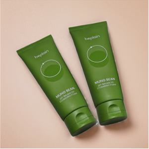 비플레인 녹두 약산성 클렌징폼 폼클렌징 160ml 2개