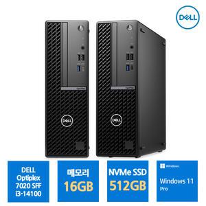 델컴퓨터 본체 옵티플렉스 7020SFF 인텔 i3 윈도우11프로 탑재 사무용 인강용 데스크탑 미니PC