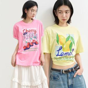 WOMAN 후르츠 루즈핏 반팔티 [6COL] / WBE2L01537