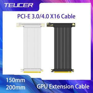 TEUCER PCIE 4.0 X16 연장 케이블 PCI 그래픽 카드 PCl-E X16 라이저 연장 코드 3.0/4.0 PCl-Express GPU