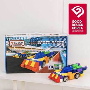 [큐블로] 매직큐브 자석 블럭 블록 교구 유아 자동차 장난감 스피드 레이서