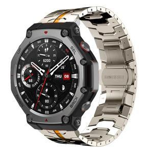 Amazfit TREX 3 용 메탈 팔찌비즈니스 스테인레스 스틸 밴드보호 유리 필름 액세서리