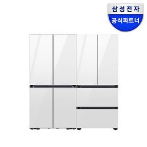 삼성전자 비스포크 RM70F63R2W+RQ42DB94R2AP 4도어 냉장고 김치냉장고 1060리터 대용량 키친핏세트