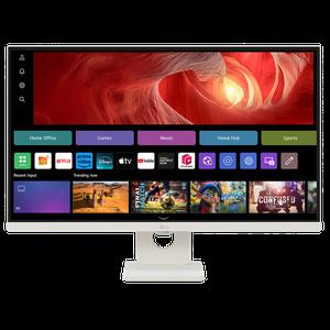 LG 32U731SAW 81~82cm(32인치) 4K 화이트 스마트TV모니터 슬림베젤 IPS webOs24 틸트 스피커O 미러링 리모컨사용 USB-C 신모델출시