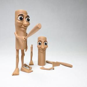 트랄라레로 트랄랄라 퉁퉁퉁 사후르 캐릭터 3D 프린팅 피규어 퉁 팔 움직이기 선물 장난감