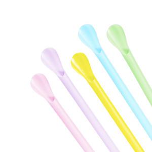 6mm 혼합 스푼형 슬러시 빨대 일회용 테이크아웃 음료 스트로우 1박스 10000개