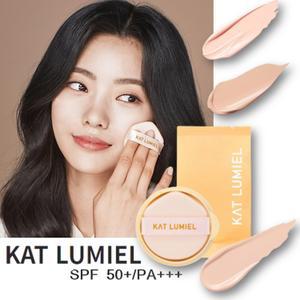 캣루미엘 잘 안지워지는 웨어리스 스킨 핏 쿠션 12g (리필)/밀착커버 미백 주름 개선