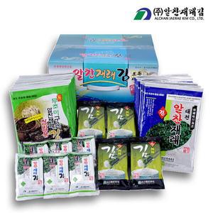 대천 알찬재래 모듬세트(재래6봉+무조미6봉+식탁김6봉+3단도시락김4봉)