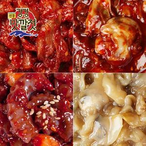 [강경젓갈]전통 강경맛깔젓 4종세트 3호 총2kg창난젓+굴젓+낙지젓+조개젓 각500g씩