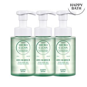 해피바스 마이크로 클린 솝베리 버블 클렌징폼 300ml*3입