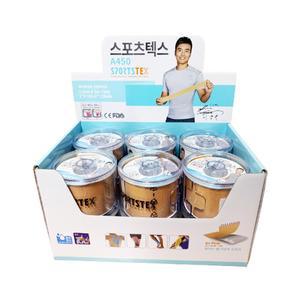 아텍스 A450 스포츠 테이핑 5M x 6개 이동국 근육 테이프 베이지 키네시올로지 스포츠텍스