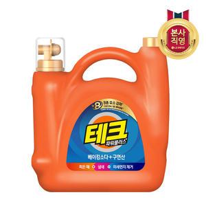 테크 파워플러스 베이킹소다+구연산 실내건조 액체세제 일반드럼 겸용 대용량 5.5L