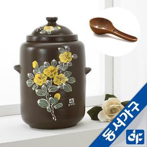 흑분청 여주산 황토 쌀독 (20kg) DF904353