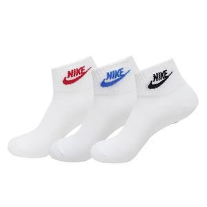 [나이키] NSW 에브리데이 에센셜 앵클 삭스 스포츠 양말 3팩 화이트 DX5074-911