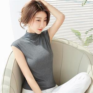 반폴라 여성 슬림 이너티 목폴라 민소매티 na-03