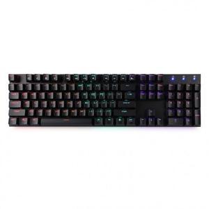 앱코 HACKER K640 한영 이중사출 키캡 레인보우 LED 게이밍 블랙 (청축)
