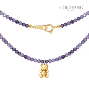 [골드팡]18k 통통젤리곰 비즈 목걸이(소)