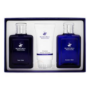 [버버리힐즈] 폴로클럽 블루옴므 스킨케어 기초 3종 토너 130ml + 에센스 60ml + 에멀