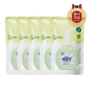 [엘지생활건강]온더바디 세꼼마 버블 항균 핸드워시 리필 200ml 그린허브 x 5개