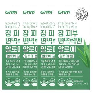 GNM자연의품격 장 피부 면역력엔 알로에 20g x 15포 x 4개 / 써클