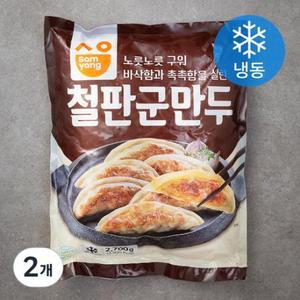 삼양 철판 군만두 (냉동) 2700g, 2개 one option