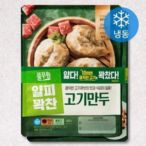 풀무원 얇은피 꽉찬속 고기만두 (냉동), 400g, 2개 one option