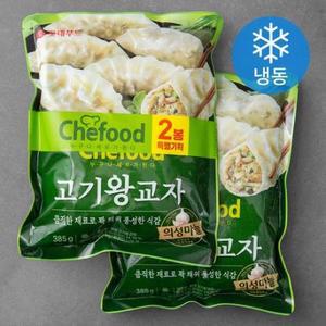 쉐푸드 고기왕교자 (냉동) 385g, 2개입 one option