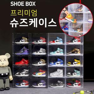 마그네틱도어 슈즈 케이스 투명 진열장 신발 정리함 보관 수납함