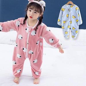 [OFN612R5]블루왕관 핑크양 유아동 실내수면우주복