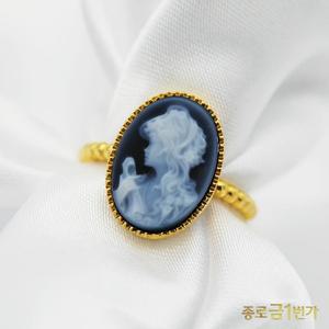 [기타]여자 순금 반지 카메오 3.75g