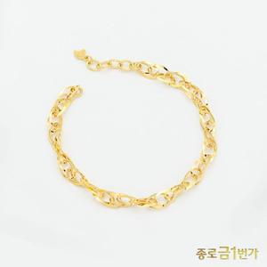 [기타]여자 순금 팔찌 꼬임 체인 3.75g