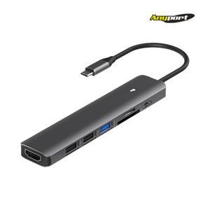 Type C타입허브 7포트 미러링허브 USB3.0 삼성 덱스