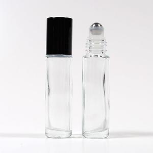 롤온 향수용기 공병 블랙 뚜껑 두꺼운 투명 10ml 도톰