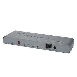 [XBG8I37M]5x1 HDMI 선택기 스위치 리모컨 4K 해상도