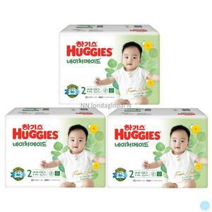 하기스 네이처메이드 2단계 공용 밴드 기저귀 58p 3팩