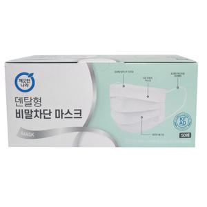 깨끗한나라 덴탈형 비말차단마스크 KF-AD 50매