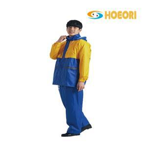 회오리 우의 KO-2100 노랑 + 파랑 상하 순찰용, 택배용, 낚시용
