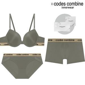 [롯데백화점]코데즈컴바인 이너웨어 [선물포장] 커플속옷세트 BRBPDR61GY